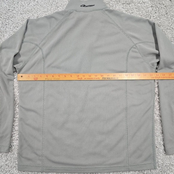 Obermeyer Shirt Men Large Gray 1/4 Zip Long Sleeve Pullover Outdoors Hiking READ - Picture 8 of 11